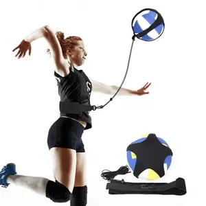 Master Volleyball Solo Trainer with Adjustable Pole & Flexible Arm for Primary Secondary School Students Rebound Practice Bouncing Belt