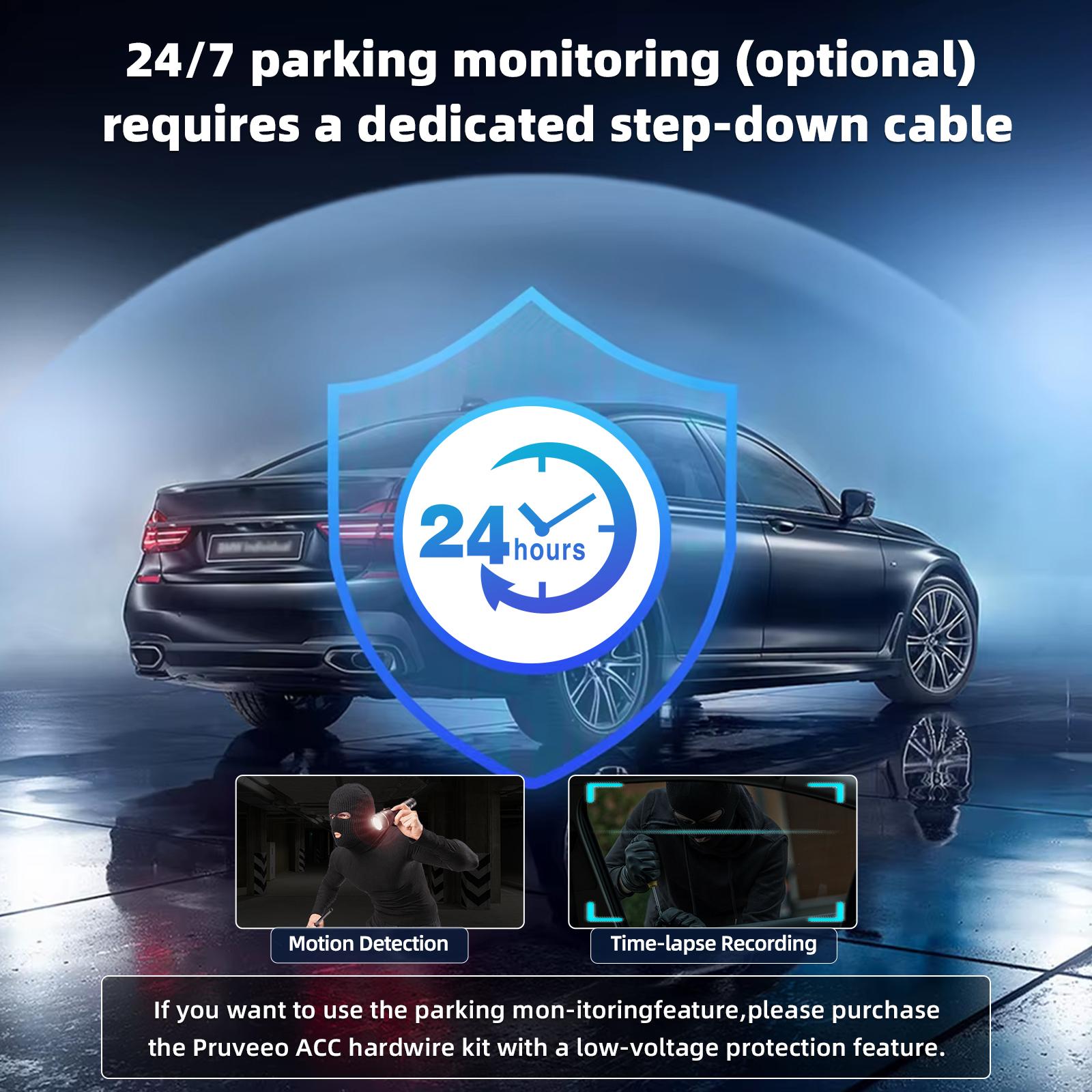 1080P WiFi Dash Cam Car Recorder, Loop Recording & G-Sensor Lock, Night Vision, 32GB Included, Compact Hidden Driving & Parking Camera