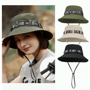 Outdoor Bucket Hat with Wide Brim - Unisex Sun Protection Hat for Beach, Hiking, Tourism - Lightweight & Packable Summer Accessory