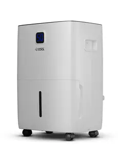 Commercial Cool Dehumidifier, 35-Pint Dehumidifier with Adjustable Humidistat, For Home and Kitchen & Basement, Portable Dehum with Continuous Drainage, 3000 Sq. Ft., CCD35JW, White
