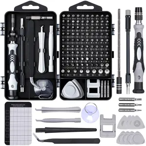 115 in 1 Precision ComputerScrewdriver Kit, Laptop Screwdriver Sets with101 Magnetic Drill Bits, Computer Accessories,Electronics Tool Kit Compatible for Tablet, PC,iPhone, PS4 Repair