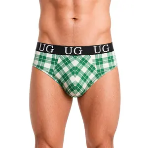 Cozy Country Style Plaids Fit Brief