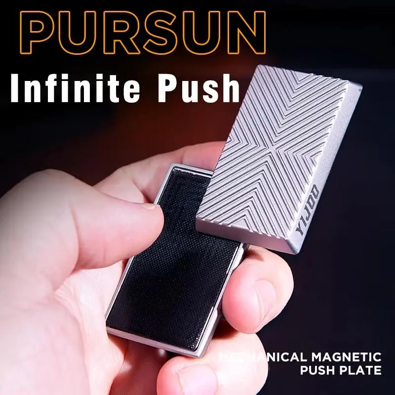 Infinite Metal Fidget Spinner Toy, Adult Stress Relief Toy, Adhd Tool Gift, Magnetic Metal Fidget Toy for Adults, Edc Stress Reliever