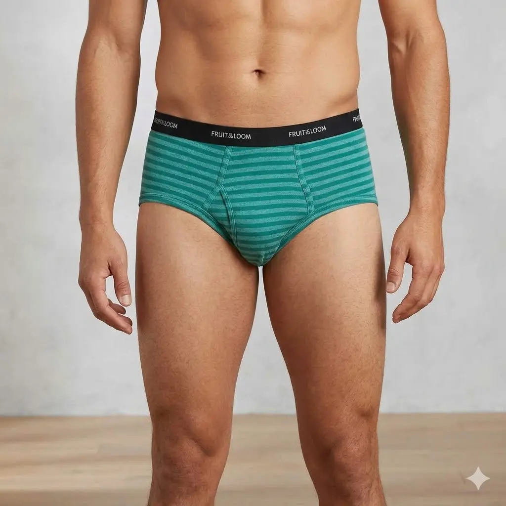 Fruit of the Loom Men's Mid-Rise Tagless Briefs Multi-Pack, Breathable Natural Fabric Classic Underwear, Multicolor Assorted (Sizes S-XL)