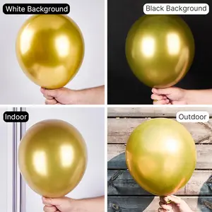Metallic Gold Balloons 50 pcs 12 Inch Chrome Gold Balloons for Graduation Baby Shower Gender Reveal Christmas Wedding New Year Anniversaries Birthday Party Decorations Gold Apricot-F05