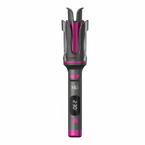 MEIGE Automaitc Curling Iron - 360-Degree Rotating Auto  Curler with Large Ceramic Barrel, Ionic Anti-Tangle Wand, 6 Adjustable Temperatures for Beginners  automati hair