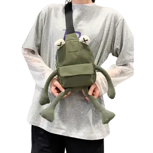 Women’s Cute Cartoon Frog Chest Pack, Lightweight Novelty Crossbody Fanny Pack, Fashion Zipper Sling Bag, Versatile Casual Daily‑Use Shoulder Pouch, Trendy Aesthetic Accessory for Outdoor Activities, Shopping, Travel, Street Style and Everyday Haul