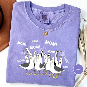 Comfort Colors Seagulls Mom Shirt, Finding Nemo Seagulls, Mother's Day Gift Top Womenswear Gift for Her
