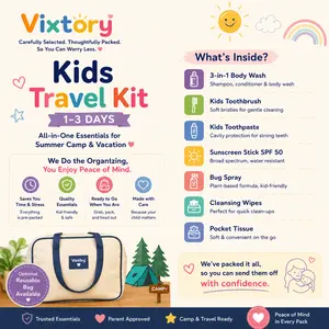 Kids Travel Kit for Summer Camp & Vacation(1-3 days)