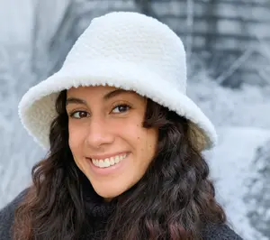 Sprigs Braided Faux Fur Bucket Hat