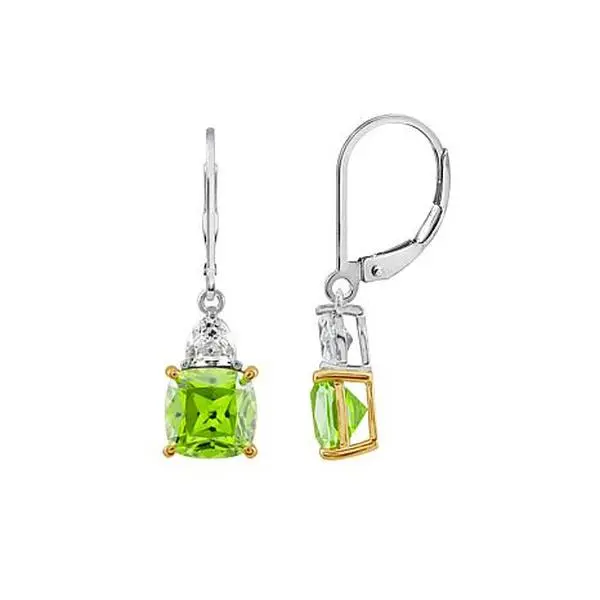 Radiance by Absolute™ Green Asscher Cut and Square Drop Earrings