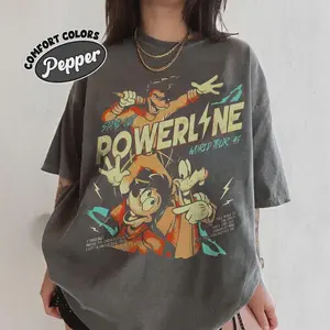 Comfort Colors Vintage Powerline Stand Out World Tour T- Shirt, Family Matching Tee, Magic Birthday 2026 Gift