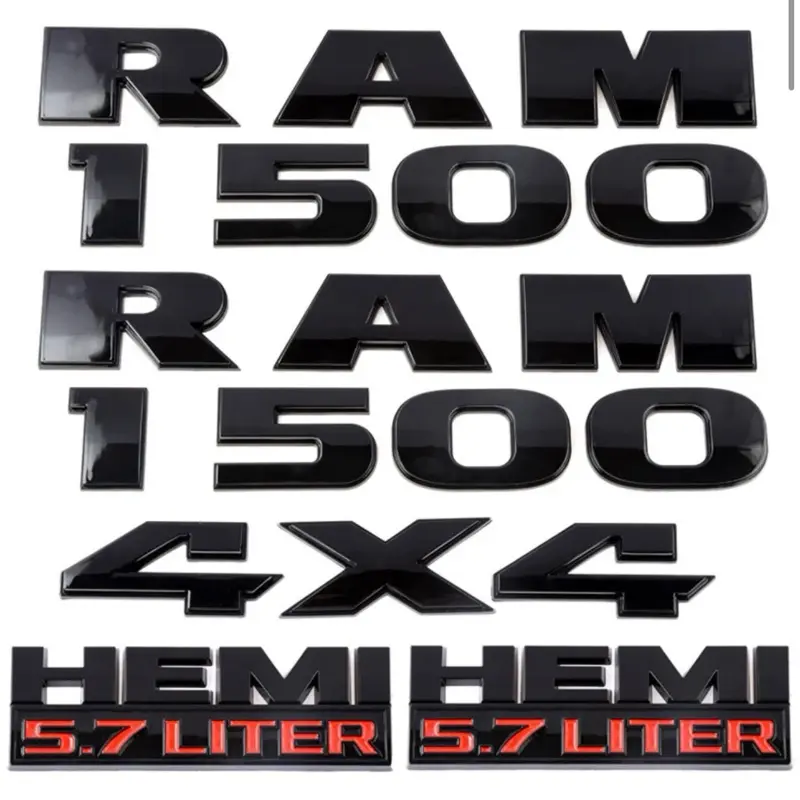1500 EMBLEM KIT - 1500, HEMI 5.7 LITER, 4X4 BADGES