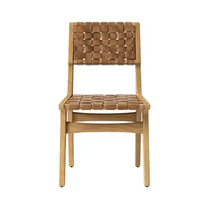 Ceylon Woven and Wood Dining Chair Brown And Natural - Opalhouse