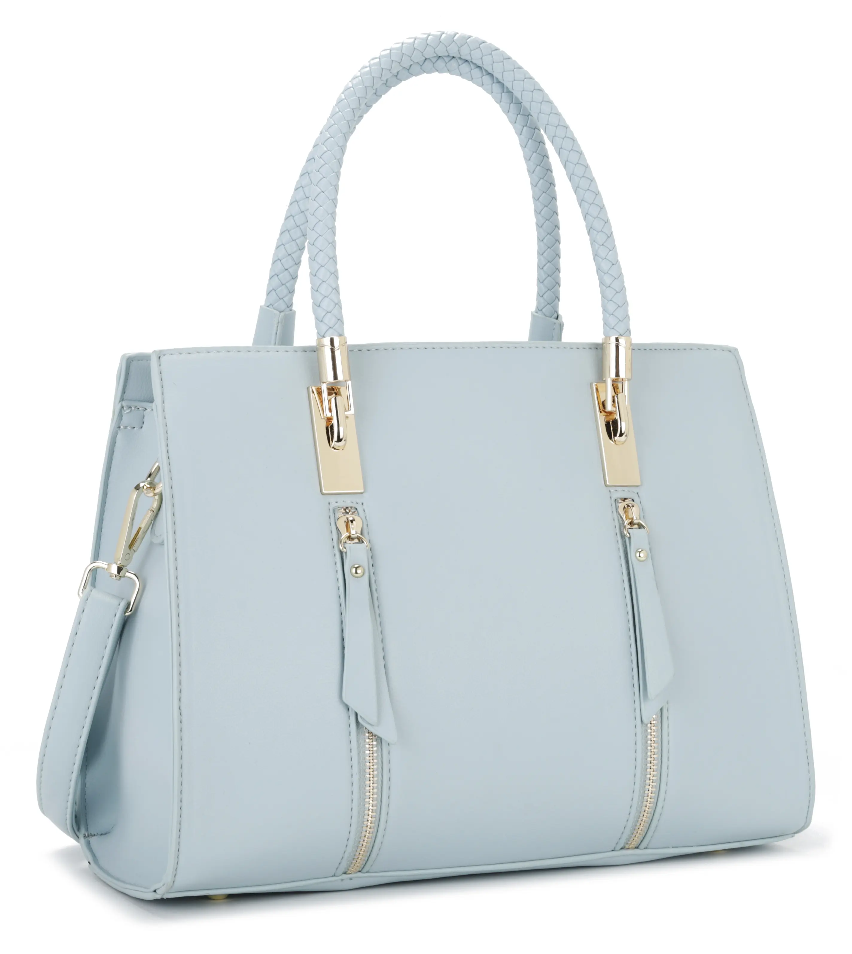 LA TERRE Tassel Accent Structured Satchel Bag - Women's Convertible Top Handle Bag T3816