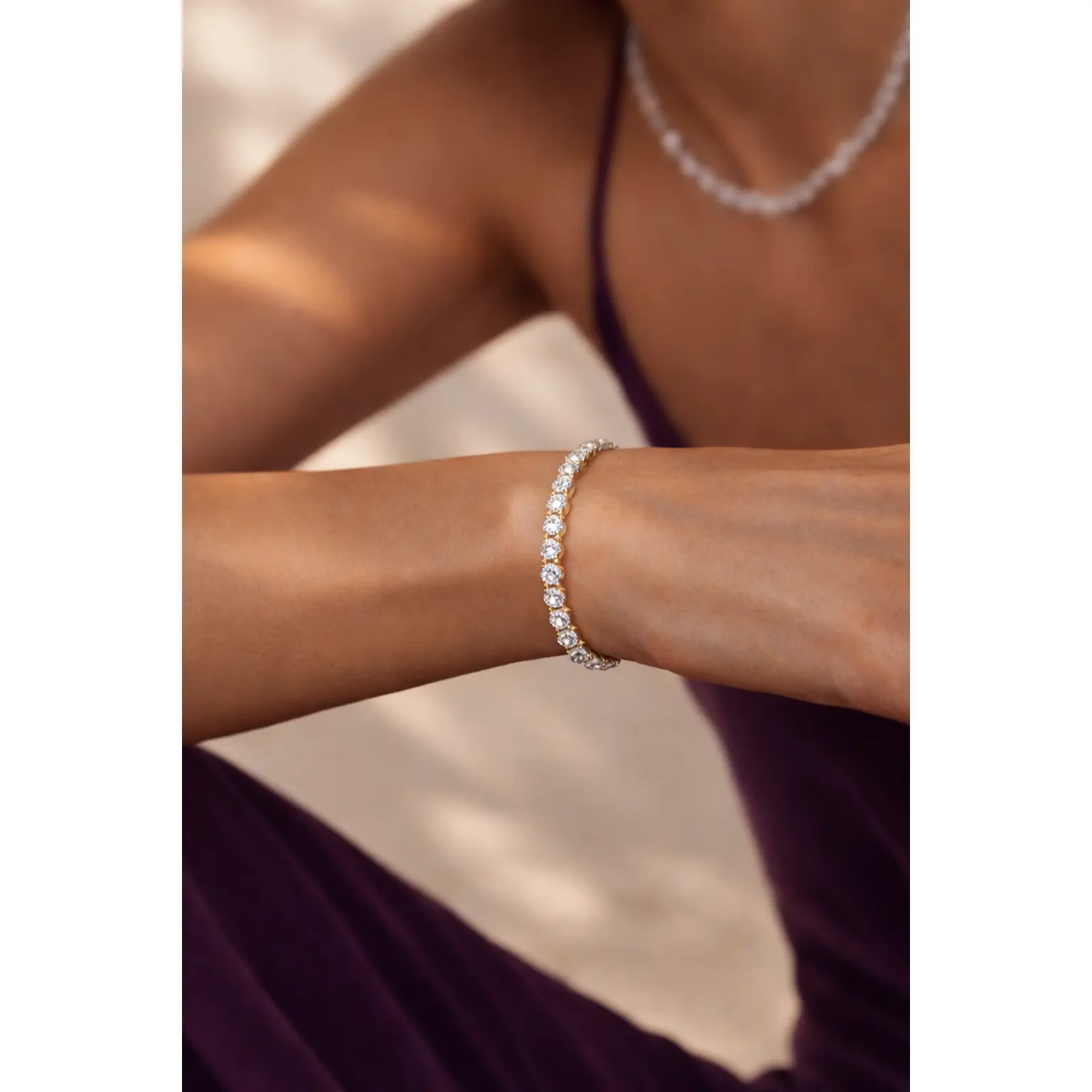 Tennis Chain Bracelet | Lab Diamonds