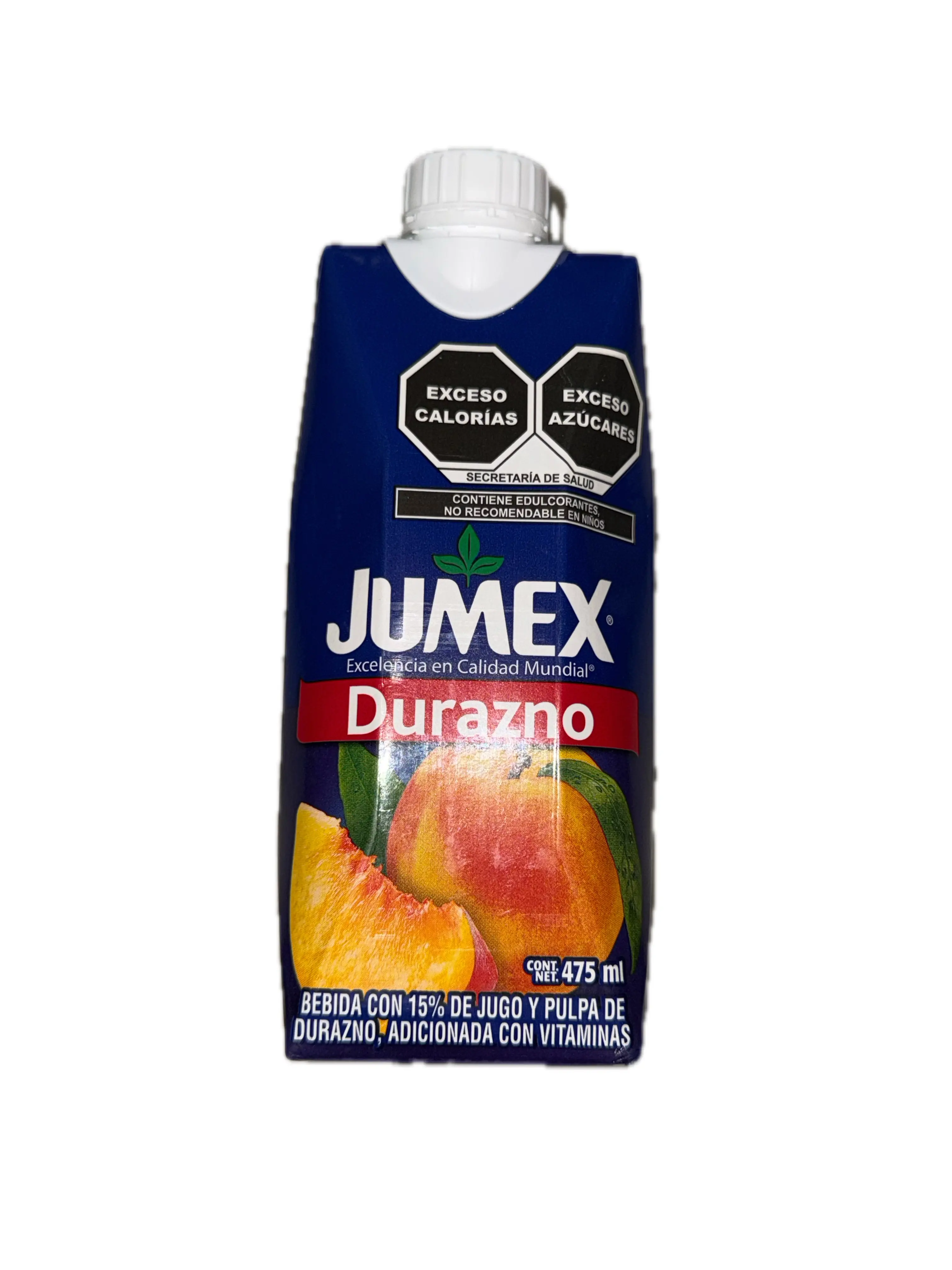 Jumex Durazno 475 ml | Jumex Peach Drink with 15% Peach Juice & Pulp Added Vitamins 475ml