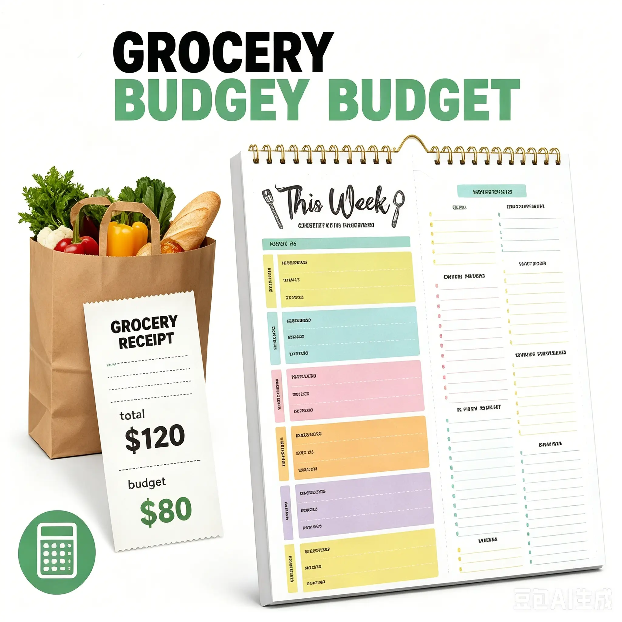 ADHD Brain Dump Weekly Planner Notepad, 52 Tear-Off Sheets 8.5 x 6.5", Magnetic/Wall notebook,Multi-Section Daily Organizer for recipe & Grocery To-Do Lists,Priorities & menu,Focus Workbook Holiday Gift,for busy moms back to school