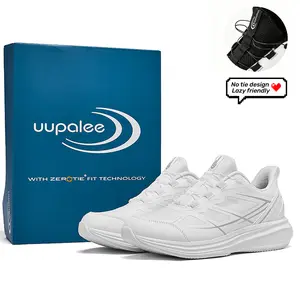Women's Auto Retractable Shoelace Casual Shoes Fashion Non-Slip Comfortable Daily Sneakers Athletic