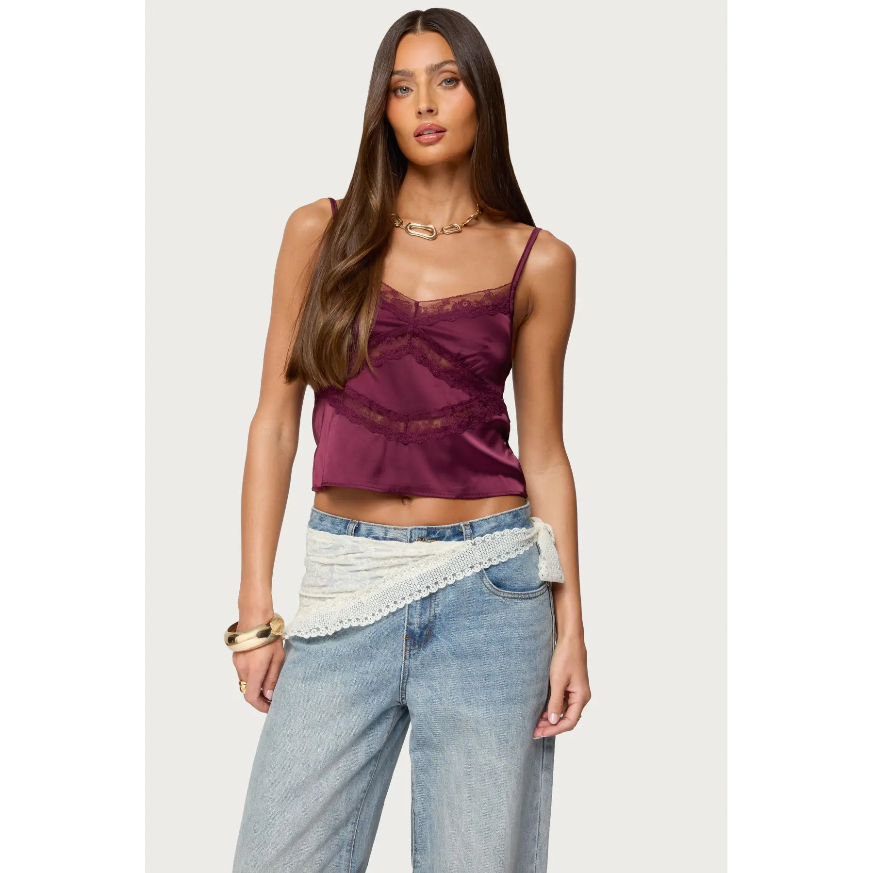 Tamar Satin Effect Tank Top