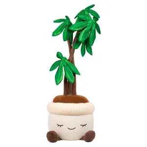 Greenhouse by Russ Plush Plant Home Decor – 4FT Oversized Tree Plush, 12-Inch Plush Plant, 8-Inch Hanging Flower Plant, Soft Cute Decorative Accent