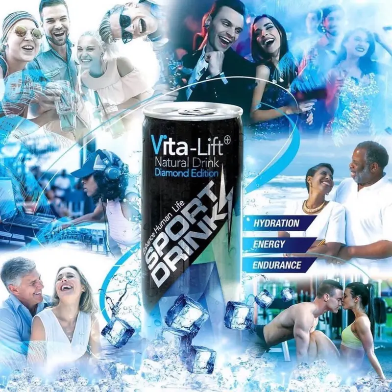 Vita Lift Energy Drink Human Life Diamond Edition Natural Sport