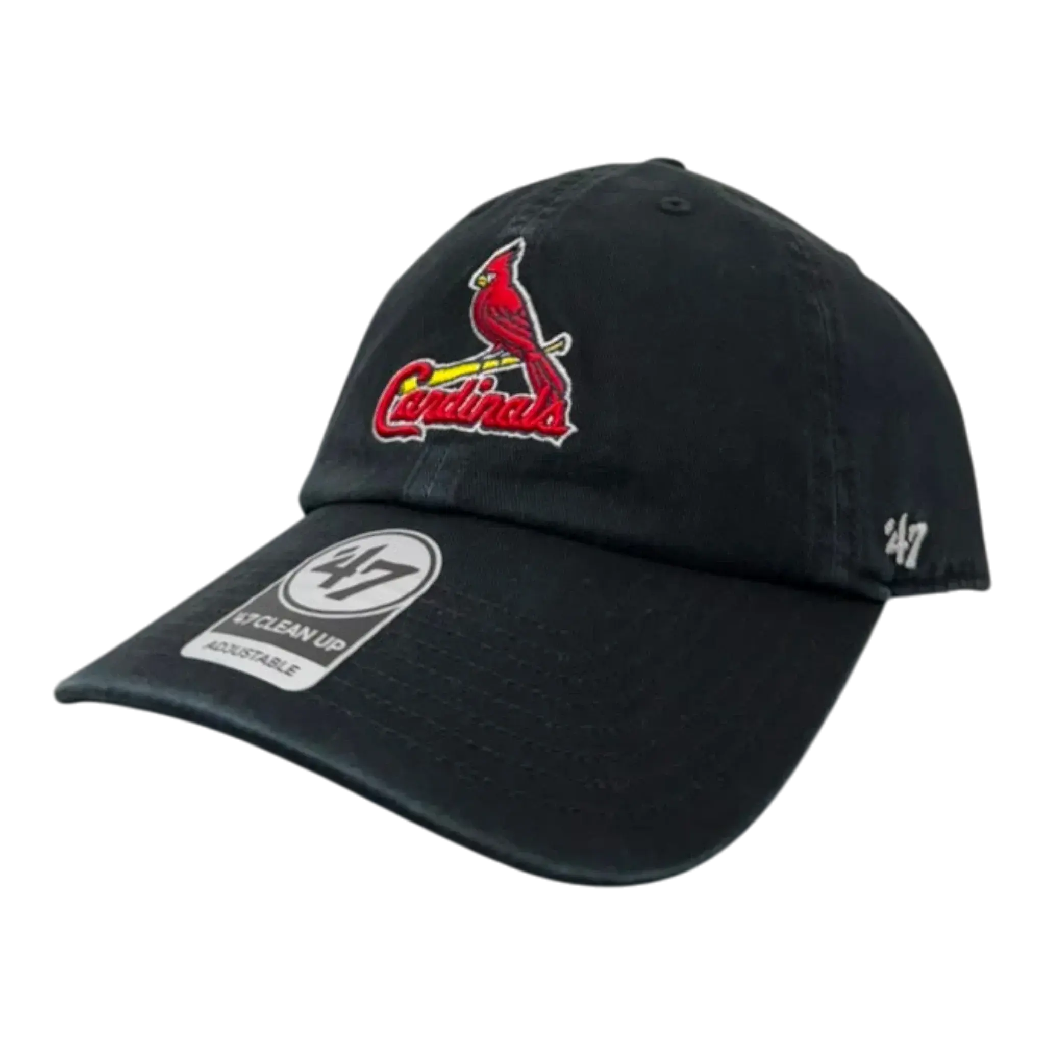 47 Brand Clean Up St. Louis Cardinals Strapback in Black | Adjustable Cap