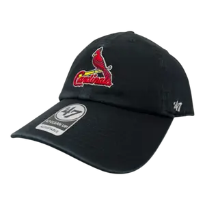 47 Brand Clean Up St. Louis Cardinals Strapback in Black | Adjustable Cap