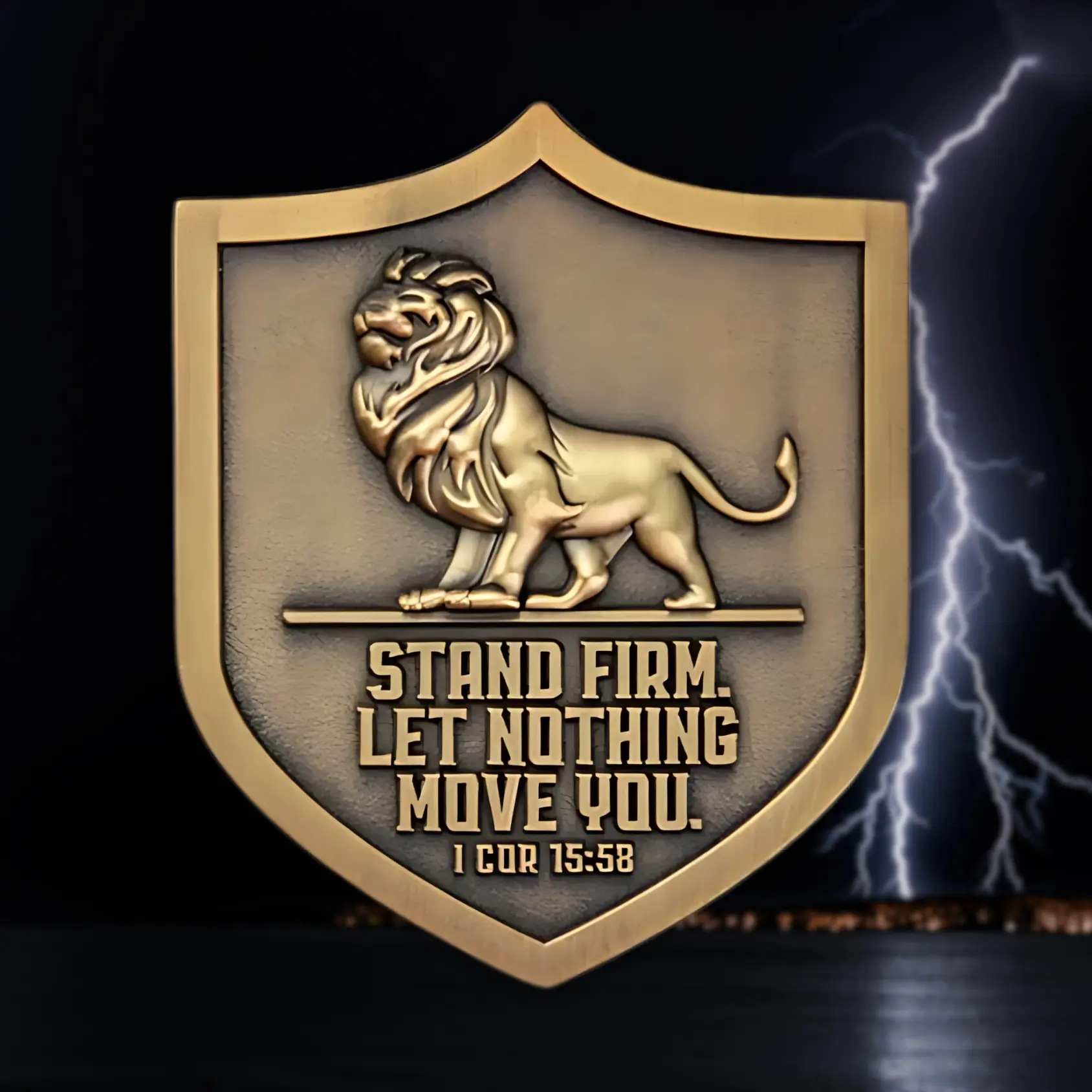Stand Firm in Faith Pocket Token – Unshaken. Unyielding. Unstoppable.