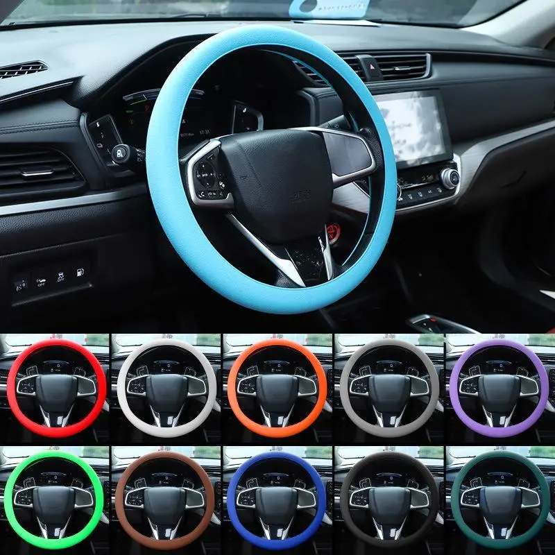 【Limited Time Event】Non Slip Silicone Steering Wheel Cover Anti-slip for 33-40CM Car Styling - Durable Installation Enhancement, Safety & Style for Au