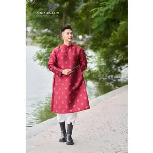 Red Men Ao Dai | Vietnamese Dress O59