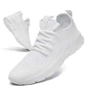 Men Mesh Casual Sneakers Slip Resistant Lightweight Lace Up Closed Toe Training Shoes for Walking Workout Outdoor