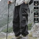 【CREATOR’S PICK】CAONAT Unisex Loose-Fit Hiking Pants - Lightweight Water-Resistant Quick-Dry Outdoor Pants, Elastic Waist with Pockets, Relaxed Fit for Easy Movement, Ideal for Hiking, Camping & Everyday Wear cargo pants 22333 casual all season