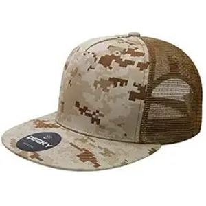 212 MAIN Vintage Casual Cotton 5-Panel Trucker Cap - Decky DDG Panel Design, Unisex Relaxed Fit, 1 Size, Snap Closure (D DIG Variant)