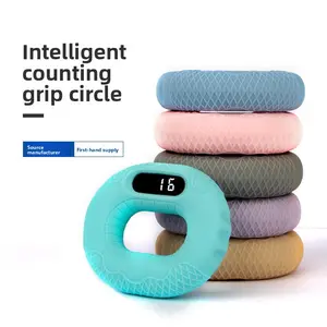 Smart Grip Strength Trainer with Digital Rep Counter Soft Silicone Hand Strengthener Adjustable Resistance Portable Grip Workout Device for Home Gym Office or Travel Fitness Accessory cluster sets Ankle Band Hip and Leg Training