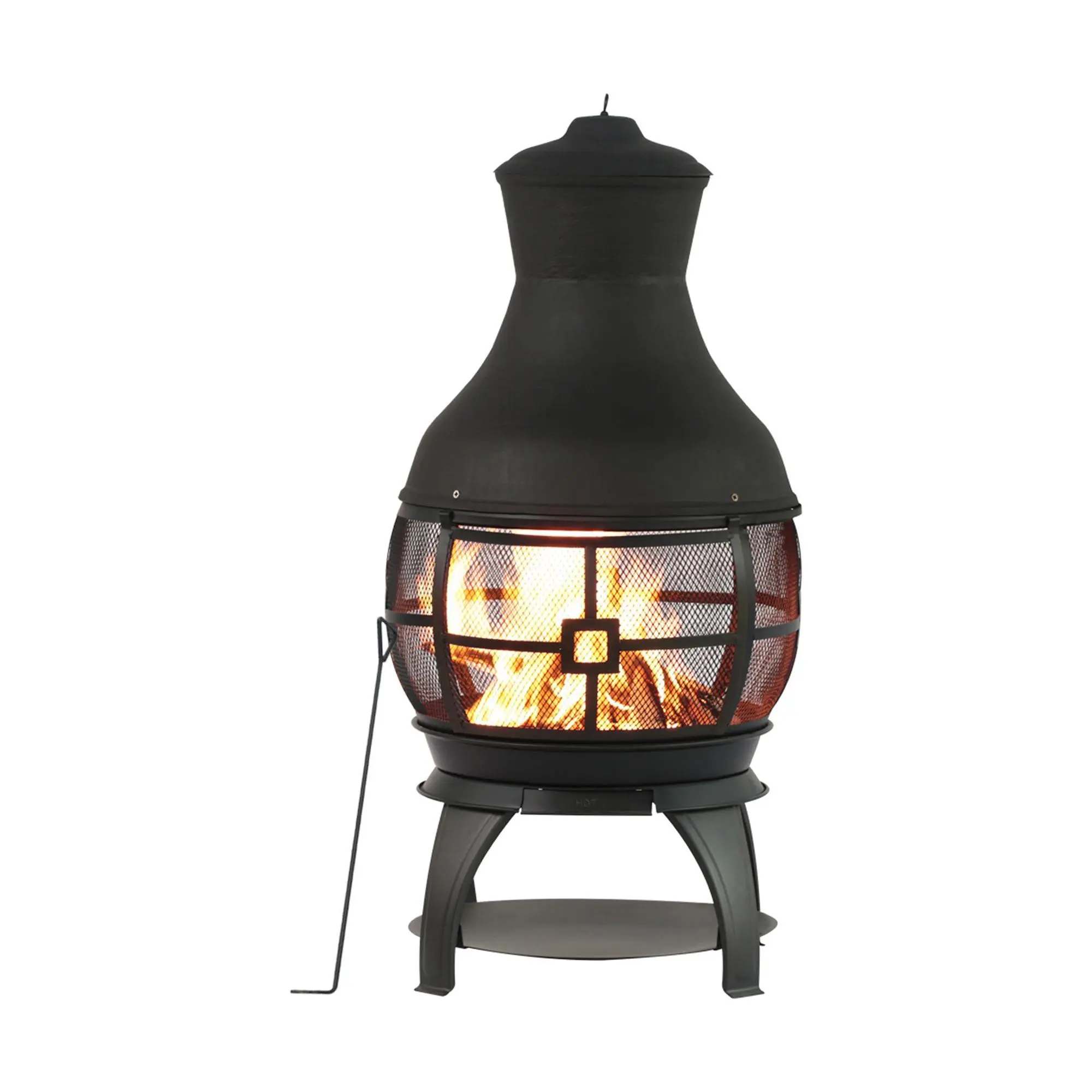 HEATMAXX Outdoor Cast Iron Chiminea Fire Pit HEATMAXX Outdoor Cast Iron Chiminea Fire Pit