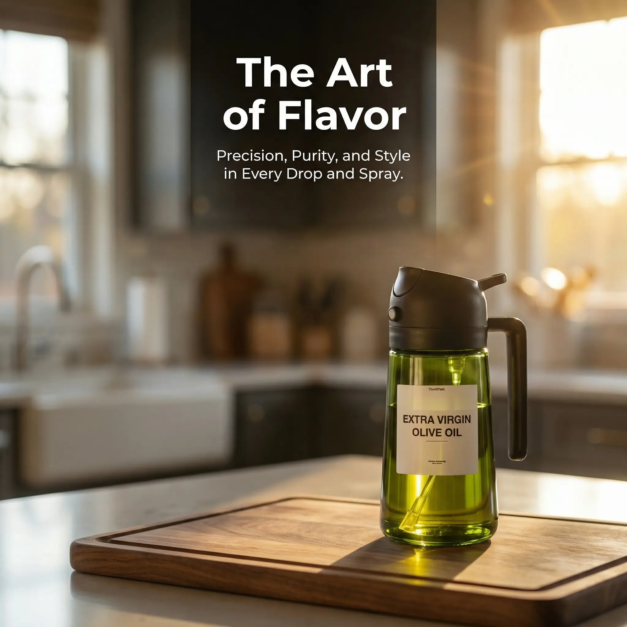 High Grade Olive Oil Dispenser Bottle，Light-blocking Glass Blocks UV Rays & Preserves Flavor, Dual-use Spray & Oil Pot, Free Light-proof Label, Splash Proof, Suitable for Kitchen & Outdoor Cooking, Various Colors Utensils