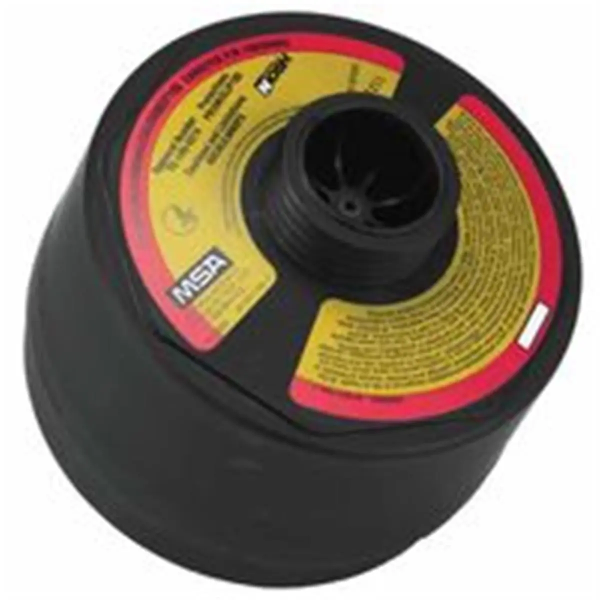 Msa Gas Mask Replacement Canister - Easy-to-Install P100 Filter Grade Cartridge, Lightweight Low-Profile Single Port, for Chlorine, Ammonia, Phosphine Contaminants Protection, Compatible with Advantage 3100 Facepieces