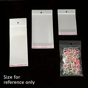 Transparent perforated self-sealing bags, jewelry packaging, self-adhesive bags