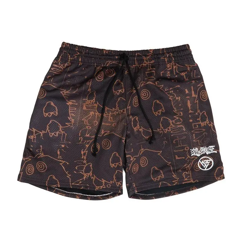 Yu-Gi-Oh Kuriboh Dark Magician Duel Monsters Mesh Shorts Unisex Anime All-Over Print Baggy Streetwear Gym Casual Loose Fit All Season Workout Comfy