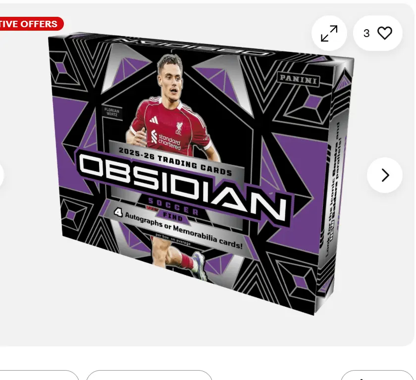 2025-26 Panini Obsidian Soccer Hobby Box