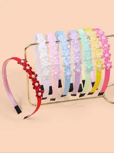 8-Piece Sequin Flower Headband Set, Trendy, Girly, Party and Versatile Hair Accessories for Girls and Teens, Perfect Gift for Fashionable Hair Styling, Elastic Hair Accessory