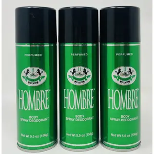 Green Deodorant Fresh Body Spray for Men 5.5Oz -156g (3 Pack)