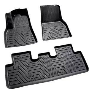 Floor Mats for Tesla Model Y All Weather Anti-Slip Waterproof Floor Liners las fit blaze rev wheel cover universal car
