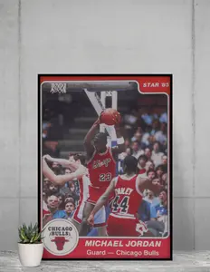 Topps Michael Jordan 1985 Star 12x17 Poster Chicago Bulls