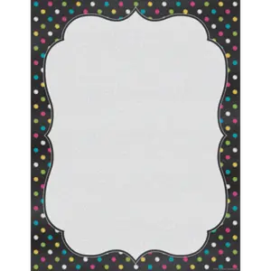 Chalkboard Brights Blank Chart