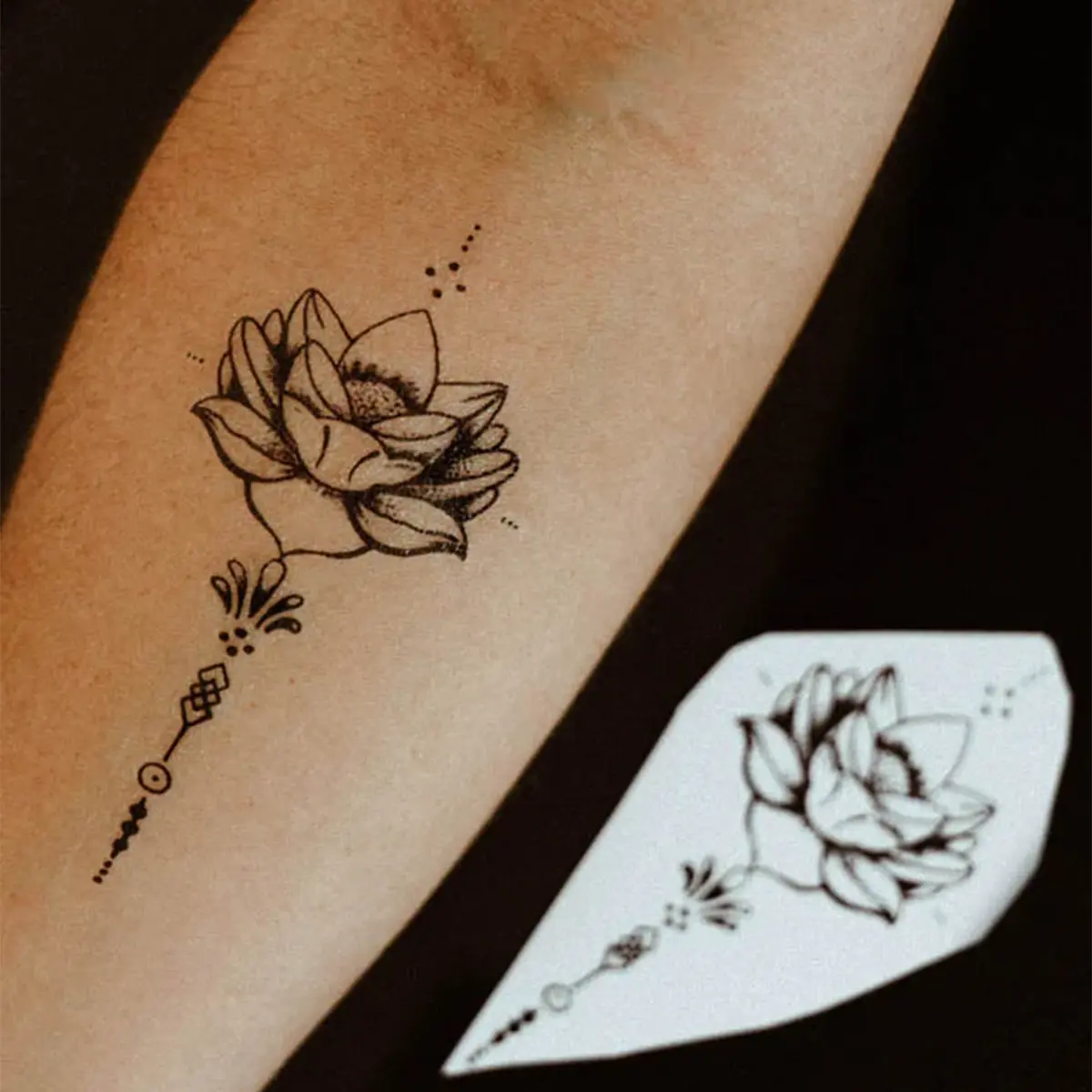 Spring Tattoo Pack – 10 Aesthetic Fine Line Temporary Tattoos