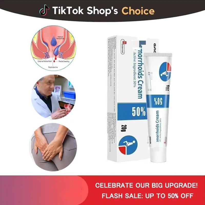 Hemorrhoid Ointment External Use Gentle on Skin Daily Care Perianal Soothing Ointment Natural Formula Non-Sticky 20g