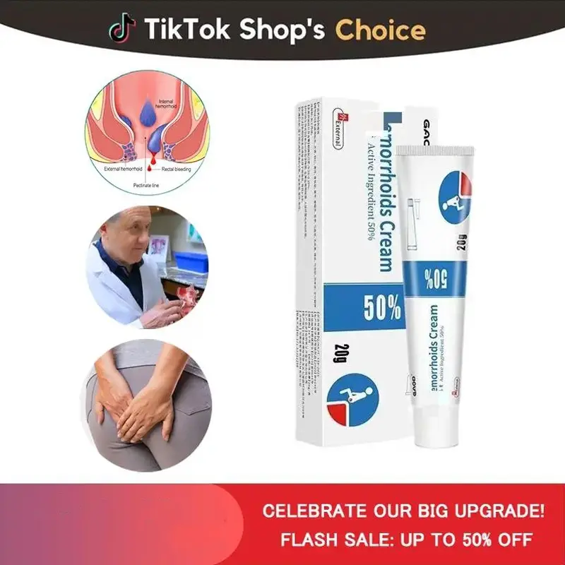 Hemorrhoid Ointment External Use Gentle on Skin Daily Care Perianal Soothing Ointment Natural Formula Non-Sticky 20g