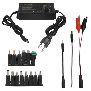 Power Supply 3V-24V 3A 72W Adjustable Variable 3V 5V 6V 9V 12V 18V 20V 24V AC/DC, 100V-240V AC to DC Converter US Plug